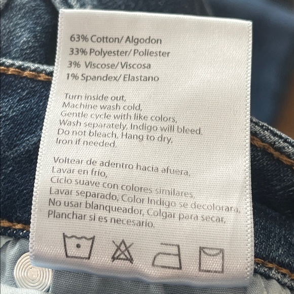 Risen, high rise Blue Wide-Leg Jeans - Picture 5 of 6